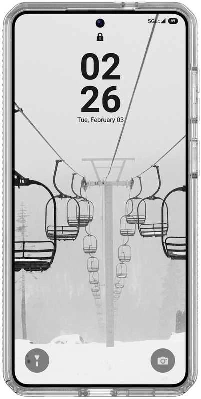 Dėklas Urban Armor Gear UAG Plyo, Ice/Sidabrinis – Samsung Galaxy S26+