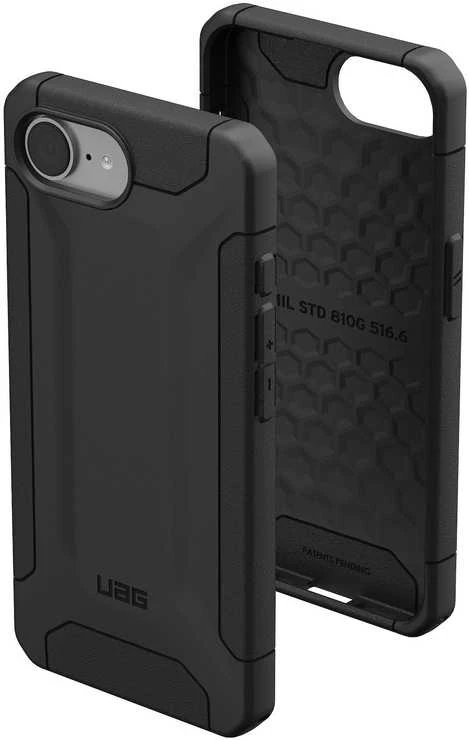 Dėklas Urban Armor Gear UAG Scout, juodas - iPhone 17e/16e - DIDMENINĖ VERTĖ