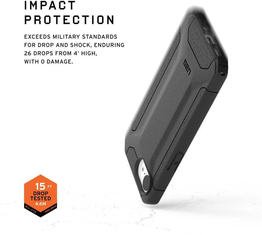 Dėklas Urban Armor Gear UAG Scout, juodas - iPhone 17e/16e - DIDMENINĖ VERTĖ