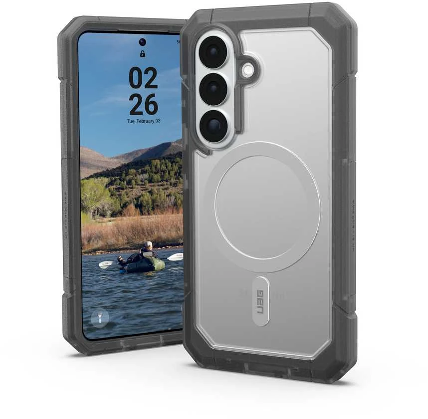 Dėklas „Urban Armor Gear“ UAG Trooper, skaidrus/peleninis – „Samsung Galaxy S26“