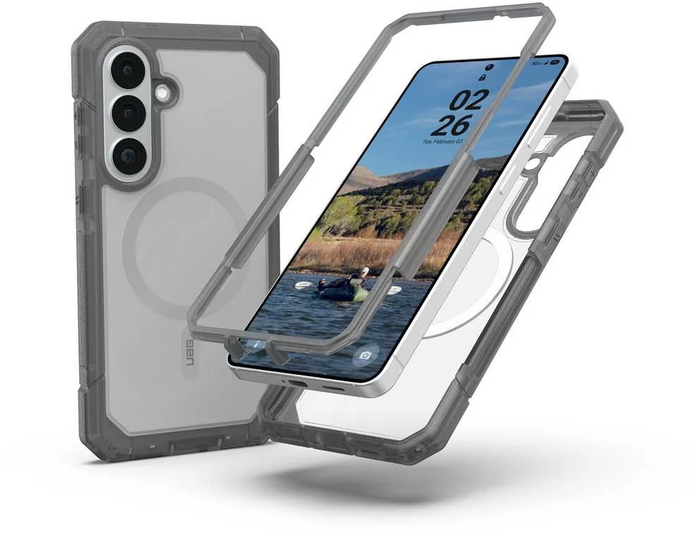 Dėklas Carruzzo Urban Armor Gear UAG Trooper, skaidrus/peleninis - Samsung Galaxy S26+