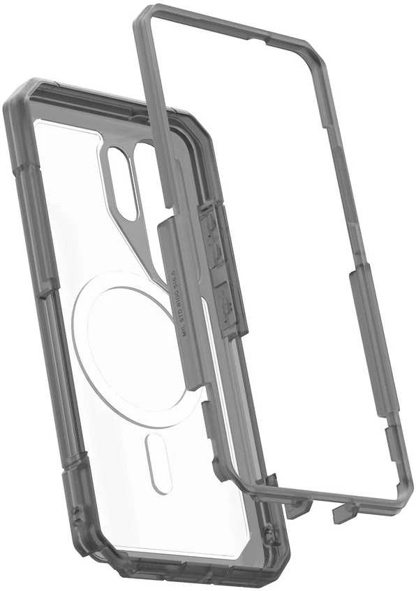 Dėklas Urban Armor Gear UAG Trooper, skaidrus/pelenų spalvos – Samsung Galaxy S26 Ultra