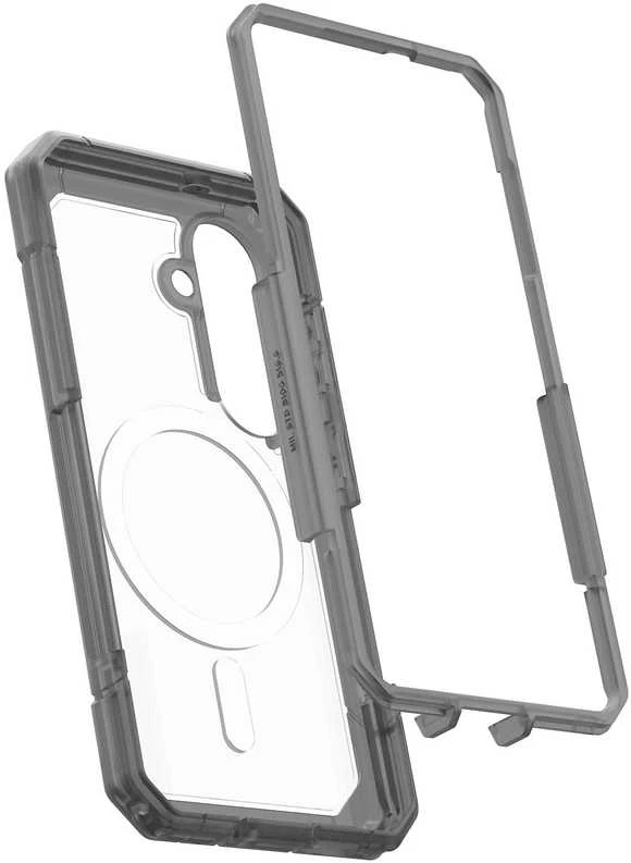 Dėklas „Urban Armor Gear“ UAG Trooper, skaidrus/peleninis – „Samsung Galaxy S26“