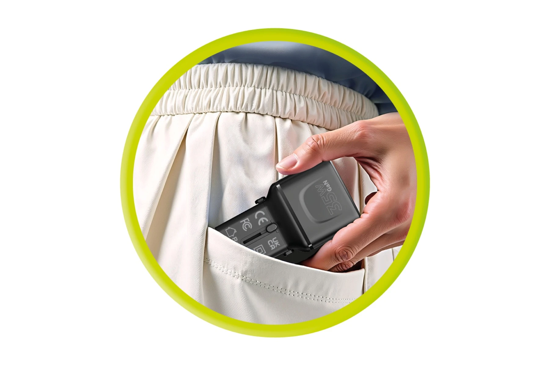Įkroviklis Mobile Origin 35W Travel Adapteris, EU/US/UK/AU PW25, juodas aprašymas - Prekės nuotrauka