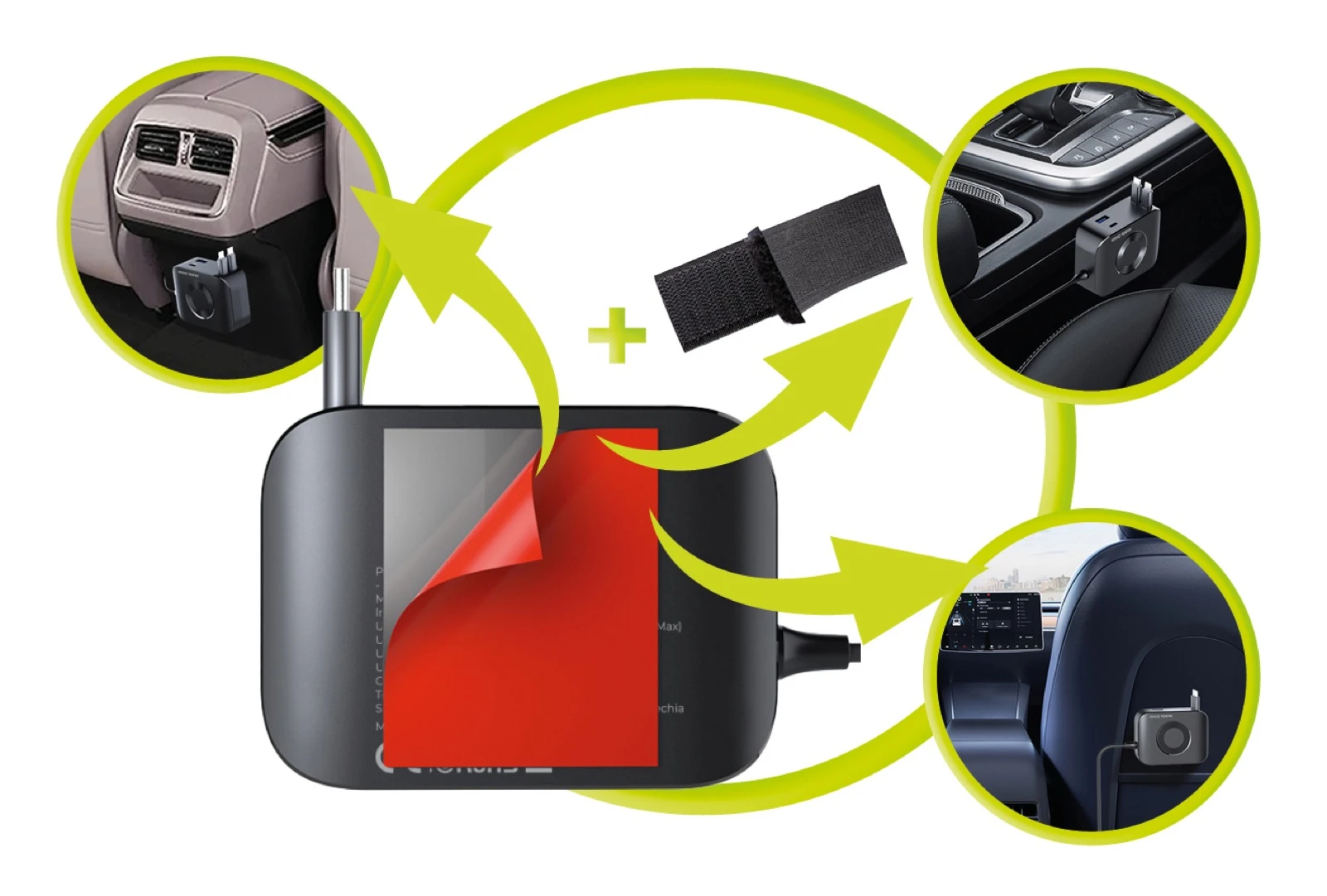 Įkroviklis Mobile Origin 75W 5in1 Car Charger CA23 - 2x USB-C + USB-A Port, 2x USB-C Cable aprašymas - Prekės nuotrauka