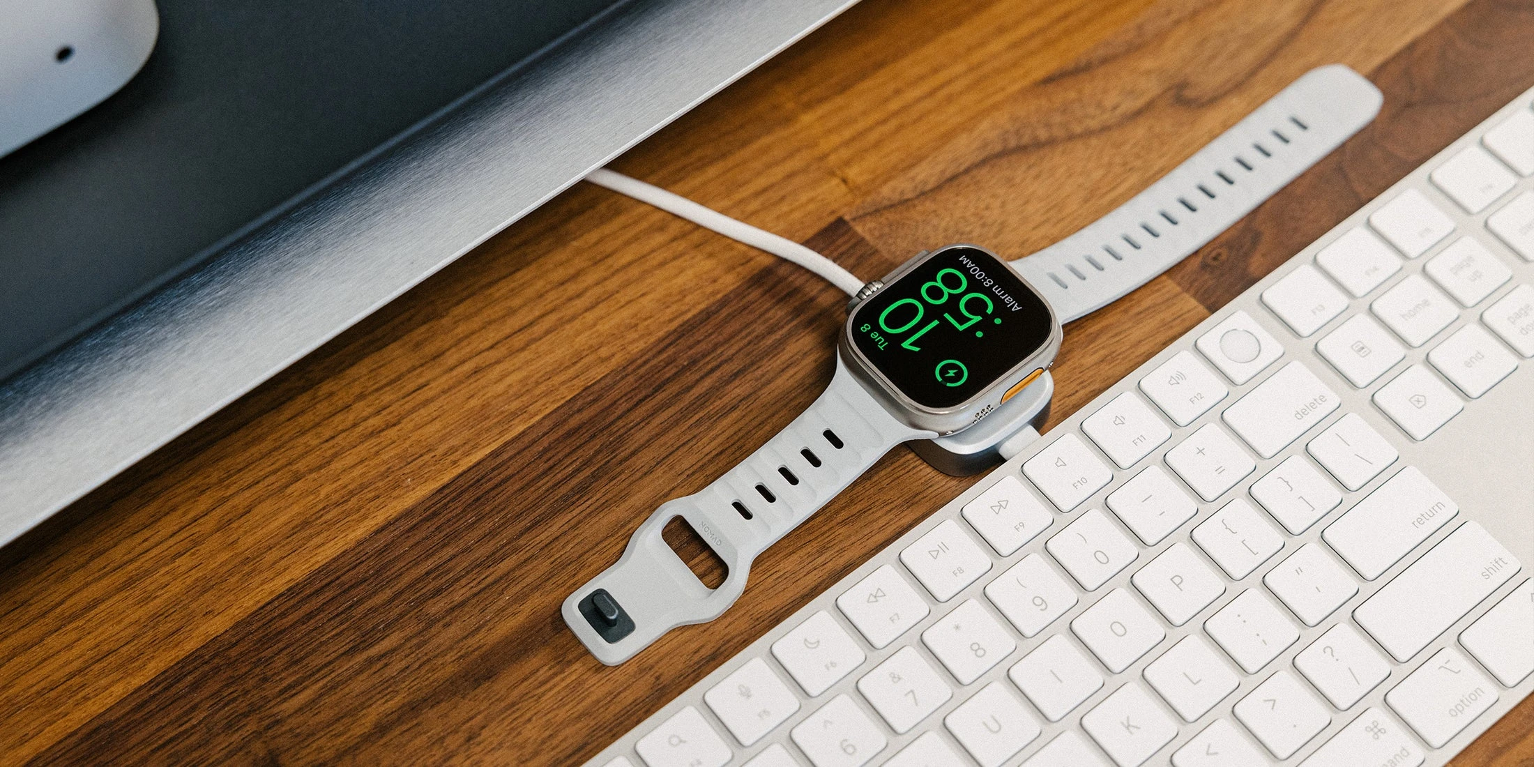 Kabelis įkroviklis Nomad Universal Cable for Apple Watch, 1,5m, baltas aprašymas - Prekės nuotrauka