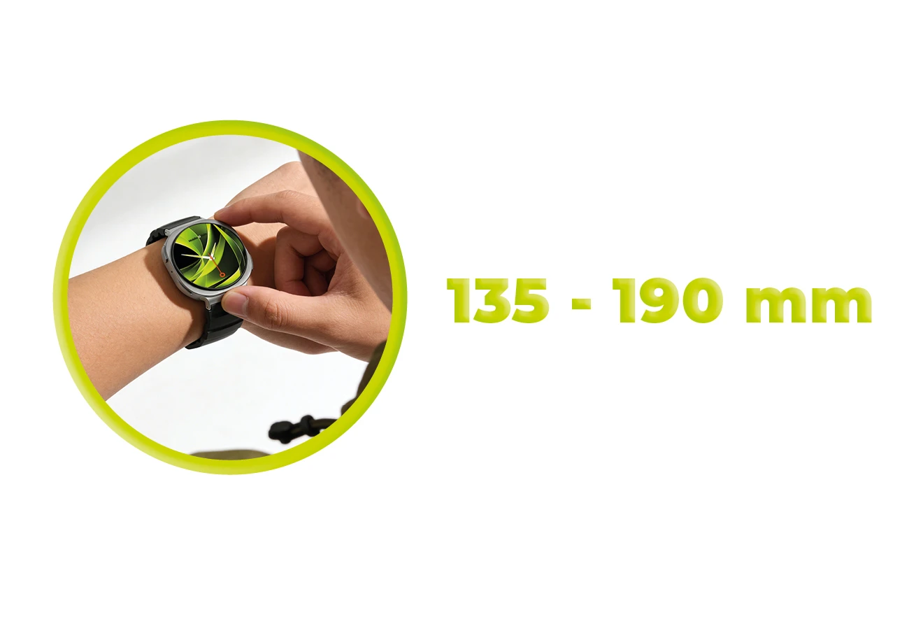 Mobile Origin Easy Strap Galaxy Watch 8 juodas aprašymas - Prekės nuotrauka