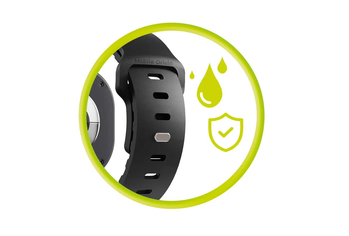 Mobile Origin Easy Strap Galaxy Watch 8 juodas aprašymas - Prekės nuotrauka