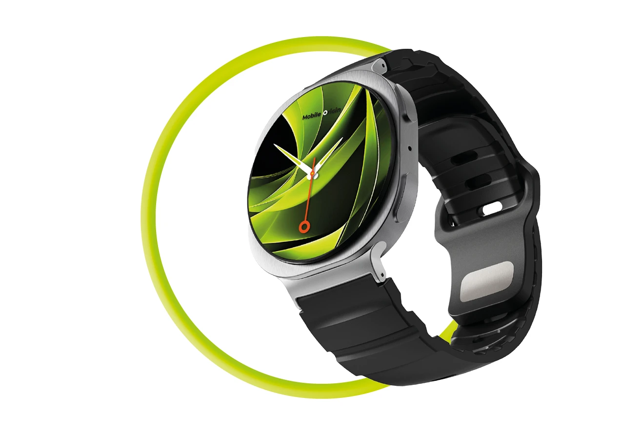 Mobile Origin Easy Strap Galaxy Watch 8 juodas aprašymas - Prekės nuotrauka