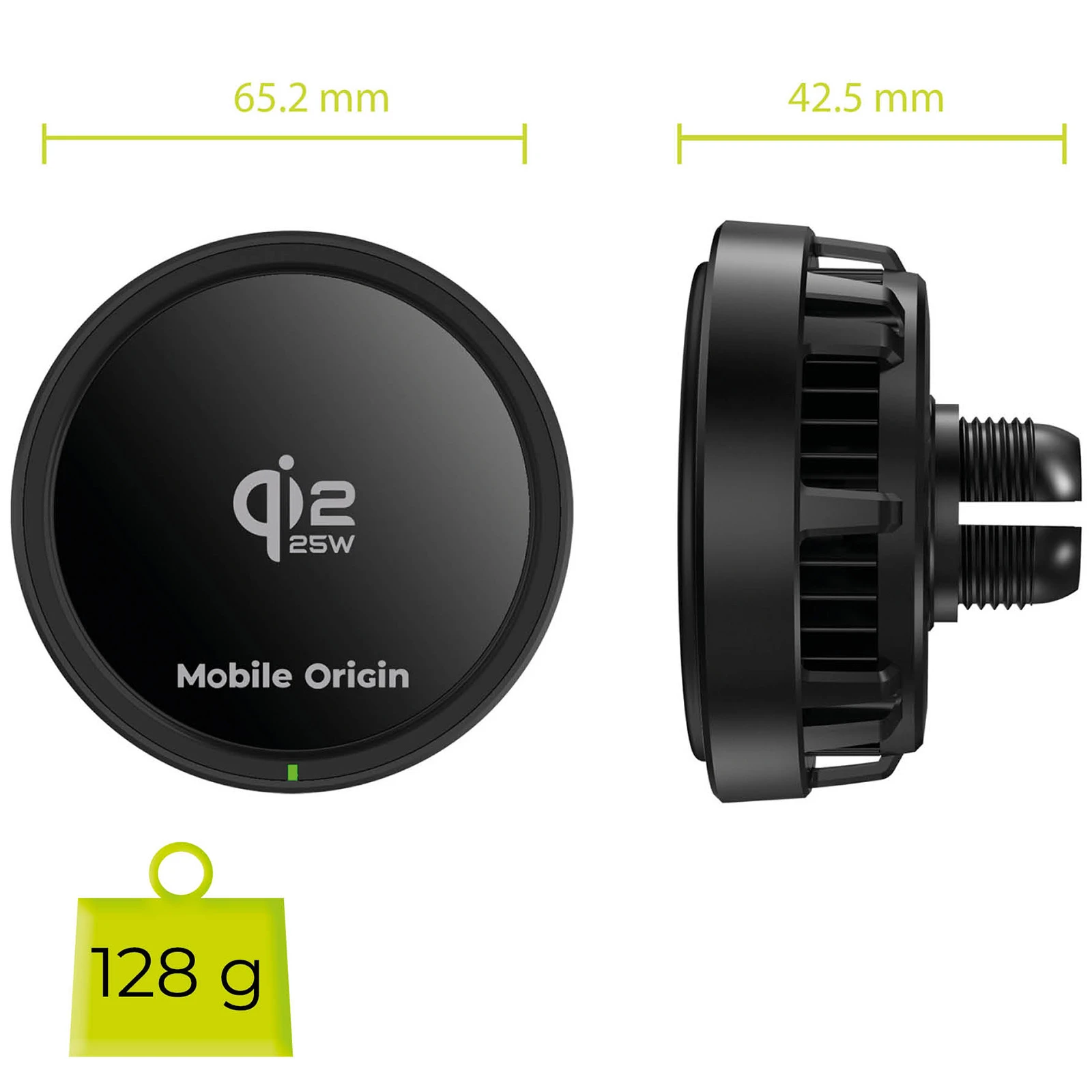 Mobile Origin Qi2 25W belaidis automobilinis įkroviklis CA24 aprašymas - Prekės nuotrauka