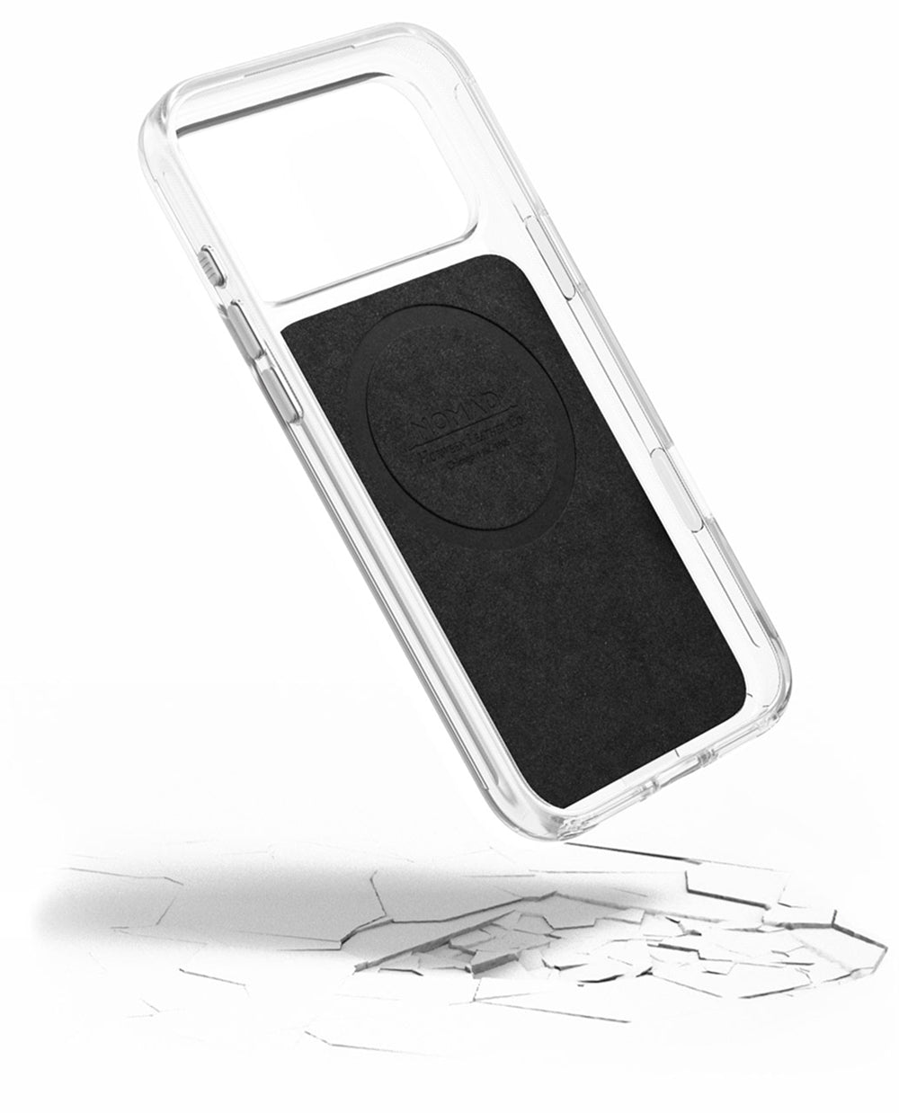 Nomad Skaidrus odinis dėklas, rustinė ruda (Horween) - iPhone 18 Pro/17 Pro aprašymas - Prekės nuotrauka