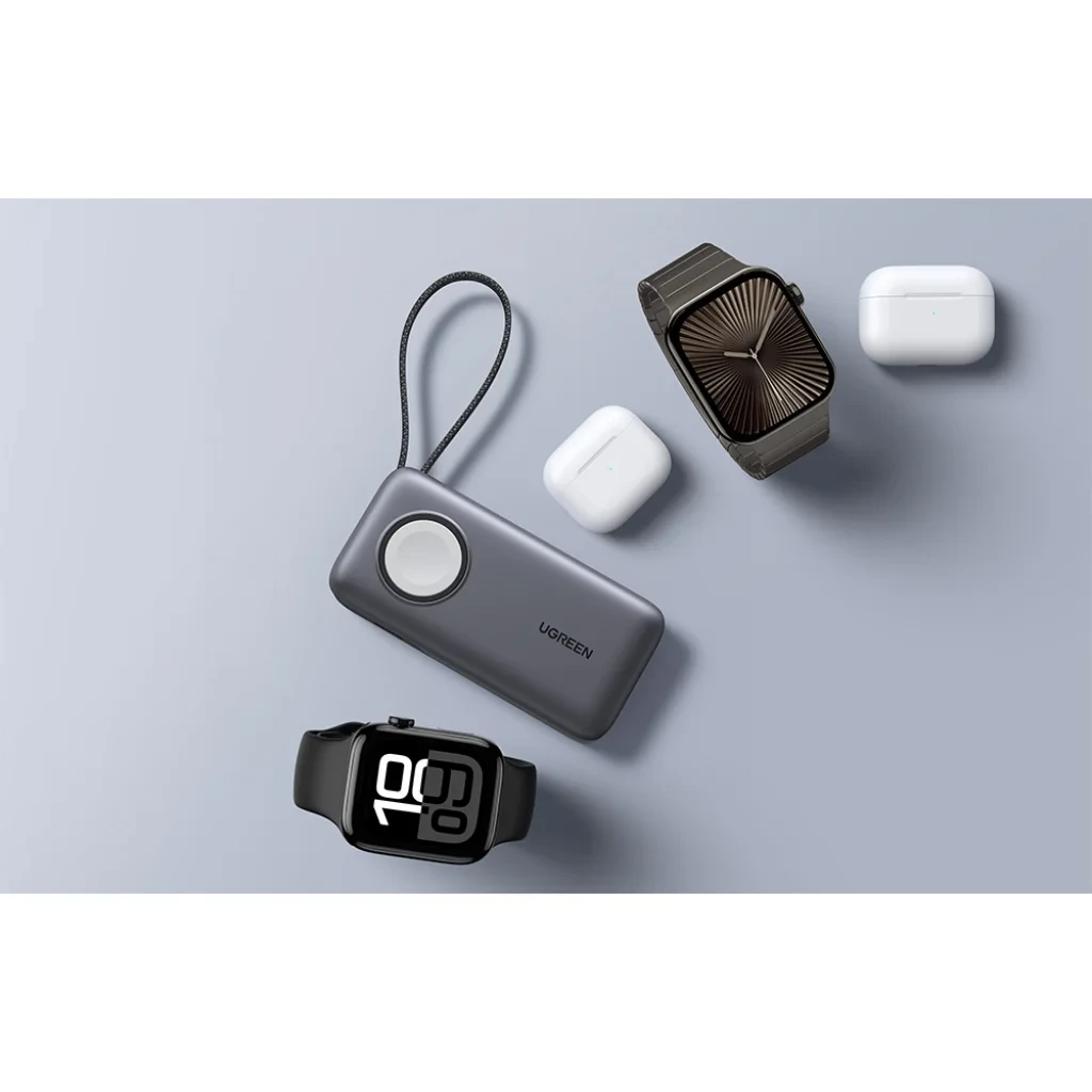 Powerbank UGREEN PB527, 10000mAh 30W su Apple Watch įkrovikliu, MFi aprašymas - Prekės nuotrauka