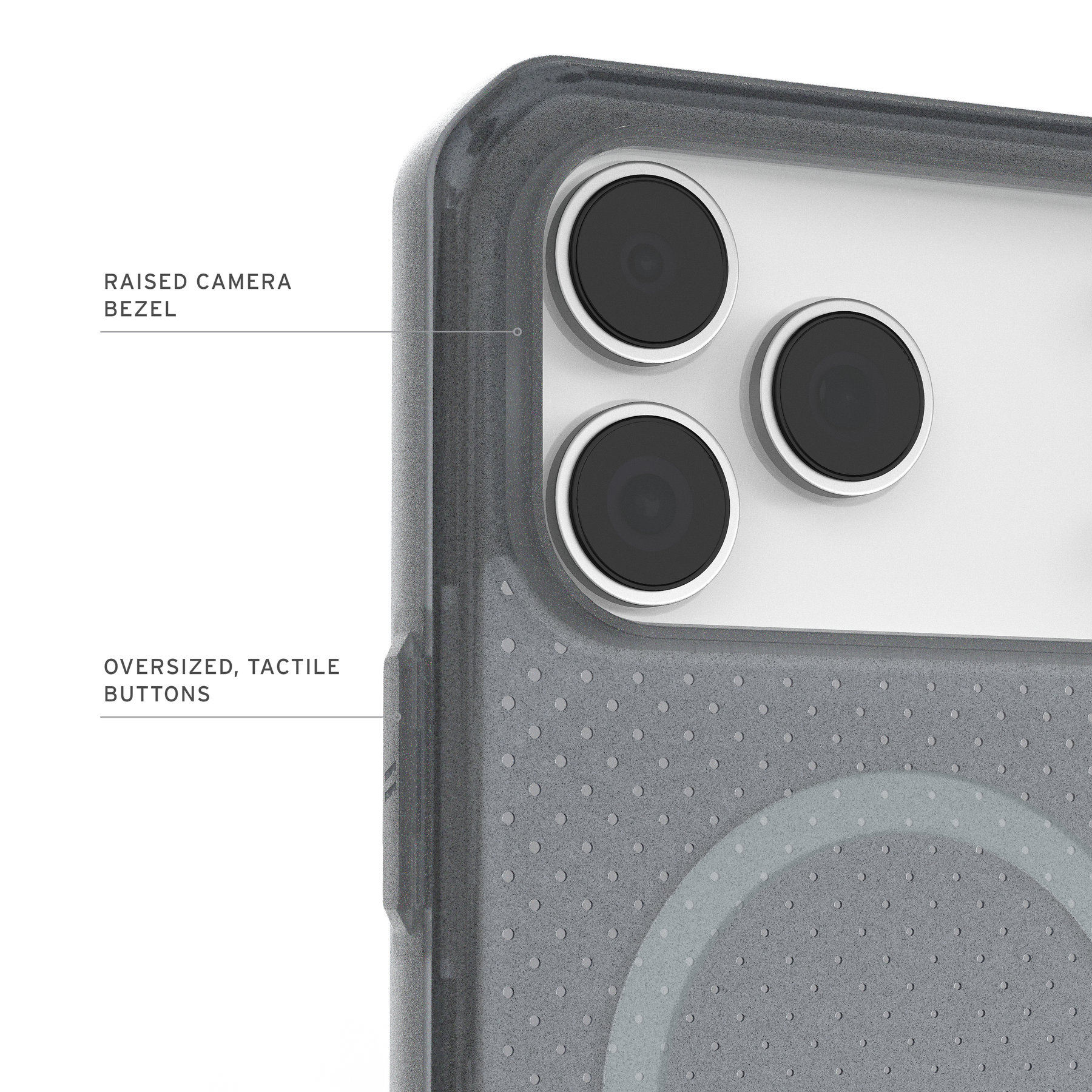 Dėklas Urban Armor Gear UAG Dot MagSafe, juoda - iPhone 18 Pro Max/17 Pro Max aprašymas - Prekės nuotrauka