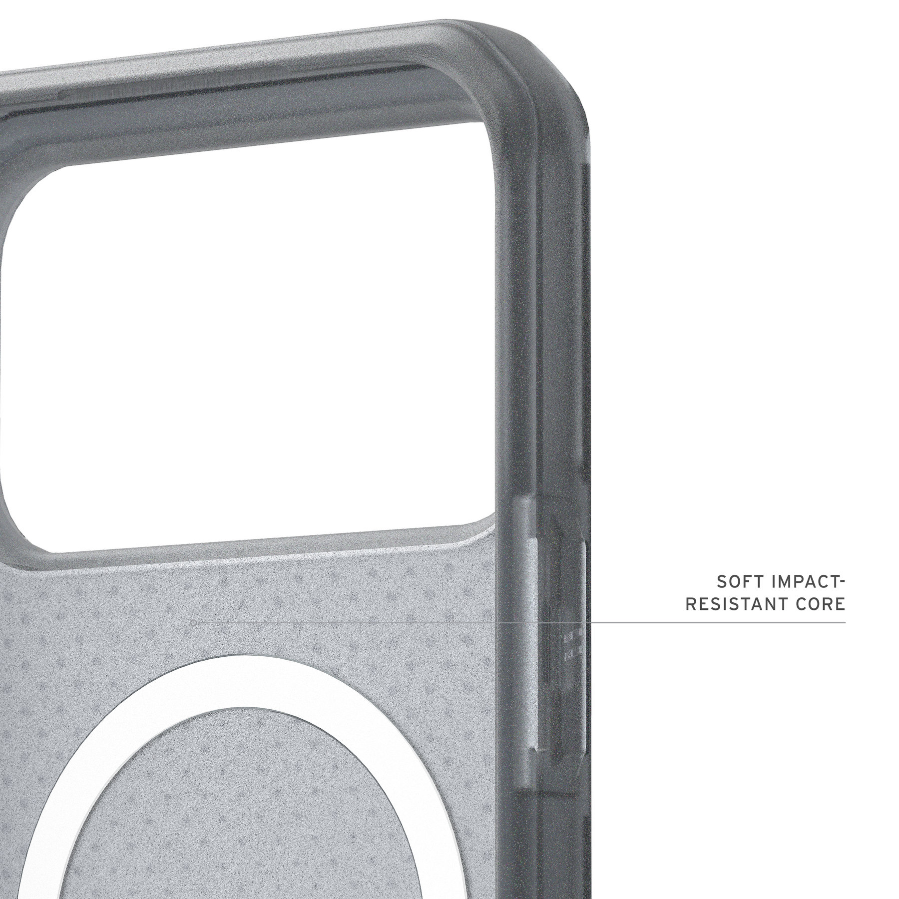 Dėklas Urban Armor Gear UAG Dot MagSafe, juoda - iPhone 18 Pro/17 Pro aprašymas - Prekės nuotrauka
