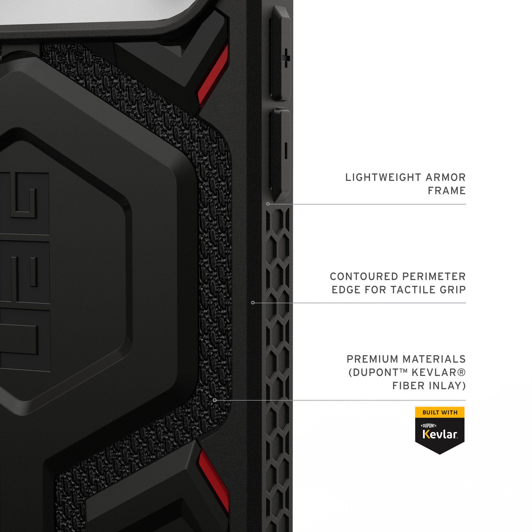 Dėklas Urban Armor Gear UAG Monarch Pro MagSafe, Kevlar, deginta oranžinė - iPhone 18 Pro Max/17 Pro Max aprašymas - Prekės nuotrauka
