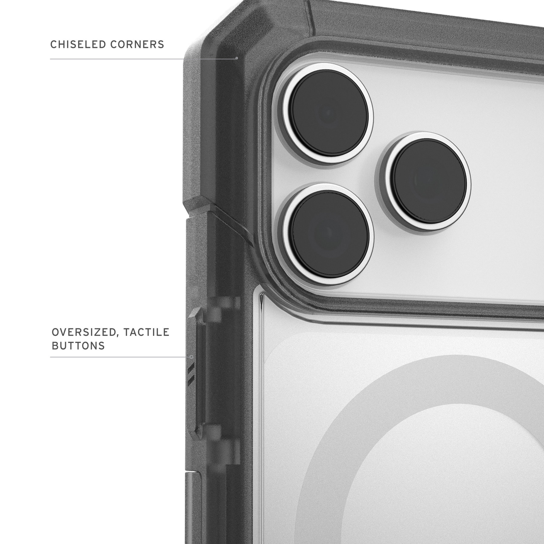 Dėklas Urban Armor Gear UAG Trooper MagSafe, juodas - iPhone 18 Pro Max/17 Pro Max aprašymas - Prekės nuotrauka