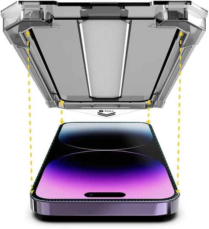 „Mobile Origin“ ekrano apsauga „iPhone 14 Pro Max“ su paprastu uždėjimu
