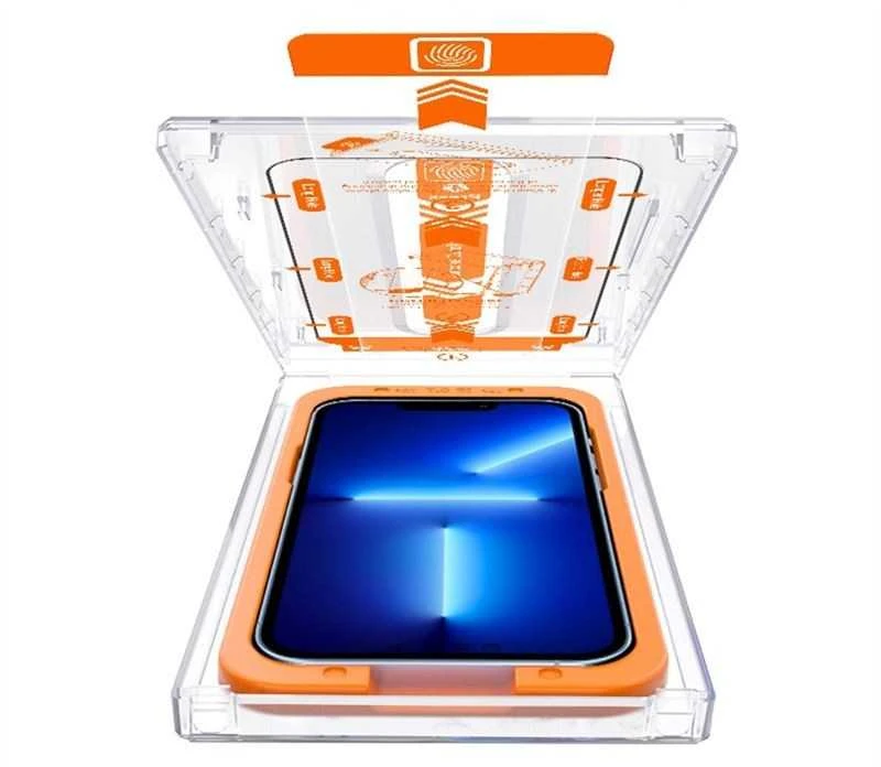 „Mobile Origin“ ekrano apsaugos iPhone 11 Pro / XS / X su lengvai aplikuojamais lipdukais, 2 vnt. pakuotėje.