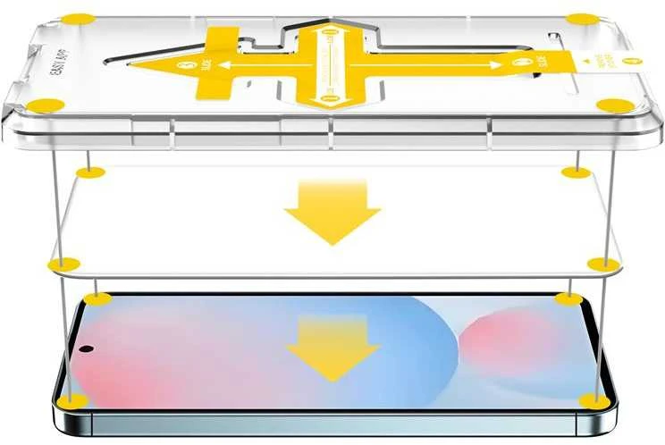 Mobile Origin Lengvai uždedamas ekrano apsauginis dėklas – „Samsung Galaxy S24 FE“