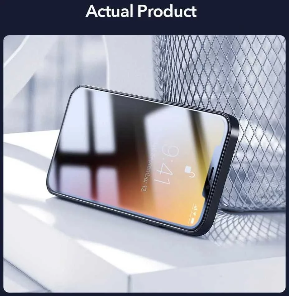 Ekrano apsauga ESR ekranų apsaugos 2-pack, skaidri, iPhone 12 mini