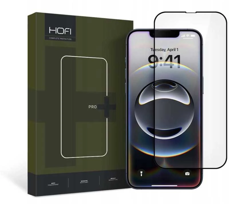 Apsauginis stiklas 5D Apple iPhone 13 / 13 Pro / 14 Hofi Glass Pro+