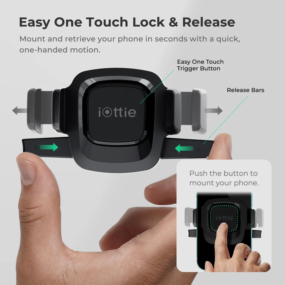 iOttie Easy One Touch Mini Pro laikiklis prie prietaisų skydelio ir priekinio stiklo