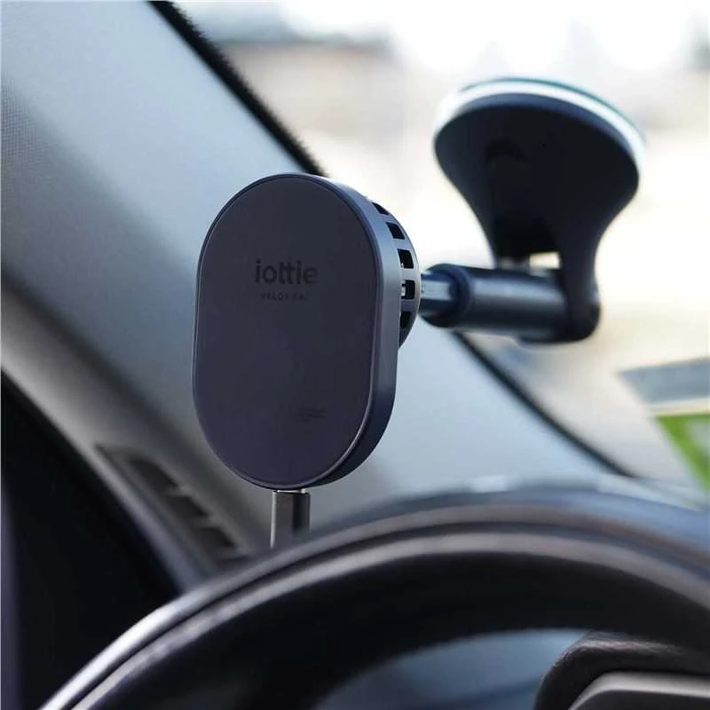 „iOttie Velox Pro MagSafe“ magnetinis belaidis „CryoFlow“ aušinimo laikiklis automobiliui, skirtas prietaisų skydeliui ir priekiniam stiklui