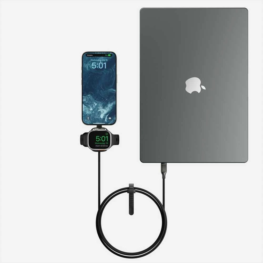 Kabelis įkroviklis Nomad Universal Cable for Apple Watch, carbide