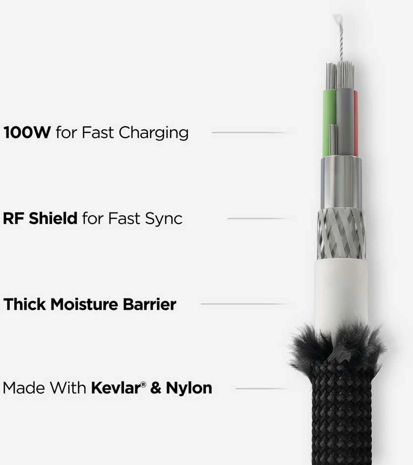 Kabelis įkroviklis Nomad Universal Cable for Apple Watch, carbide
