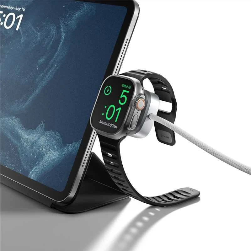 Kabelis įkroviklis Nomad Universal Cable for Apple Watch, 1,5m, baltas