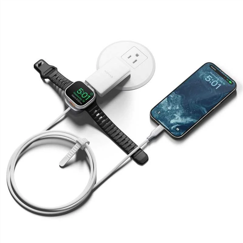 Kabelis įkroviklis Nomad Universal Cable for Apple Watch, 1,5m, baltas