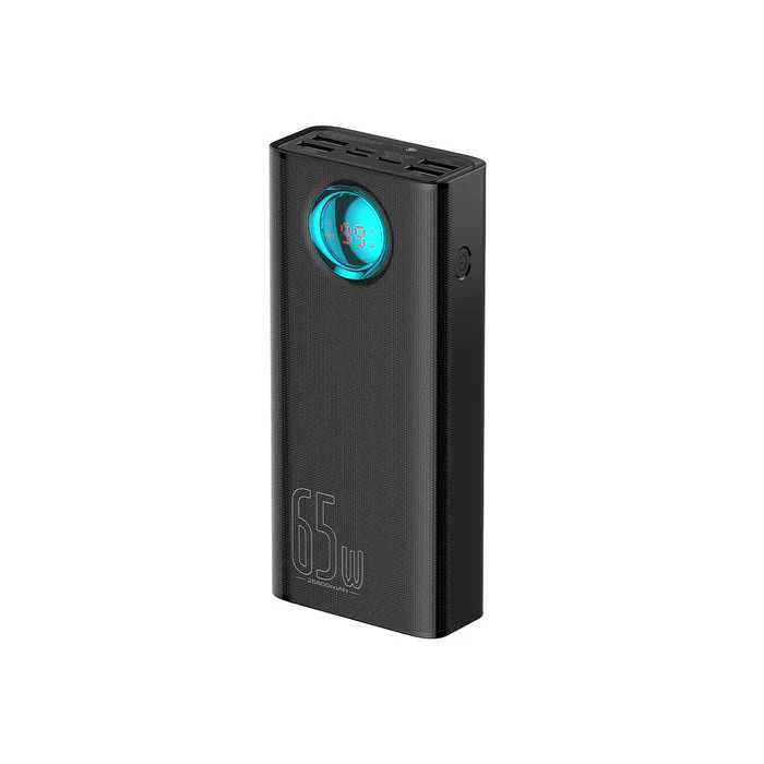 Kelionėms lėktuvu pritaikytas powerbank Baseus Amblight, 65W, 26800mAh