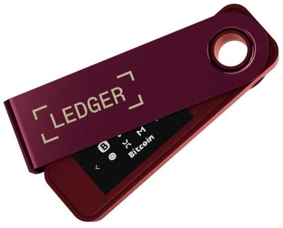 Aparatinė piniginė kriptovaliutoms Ledger Nano S Plus Crimson Magenta