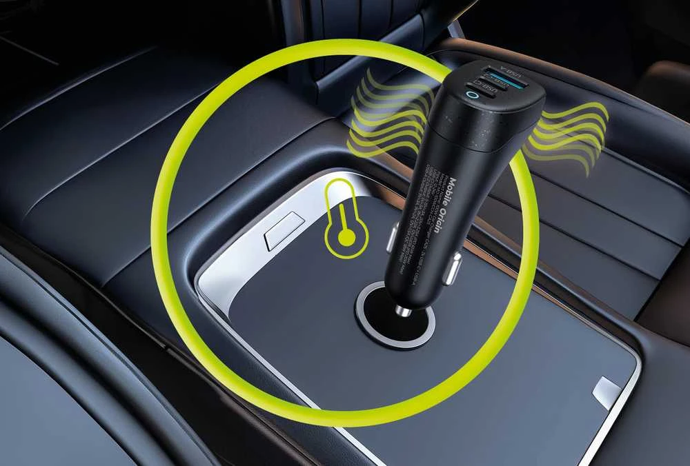 Mobile Origin 100 W automobilinis įkroviklis CA25 - 2x USB-C + USB-A