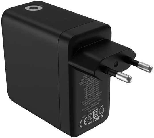 Įkroviklis Mobile Origin 140W GaN Ekranas Charger PW21 - 2x USB-C + USB-A