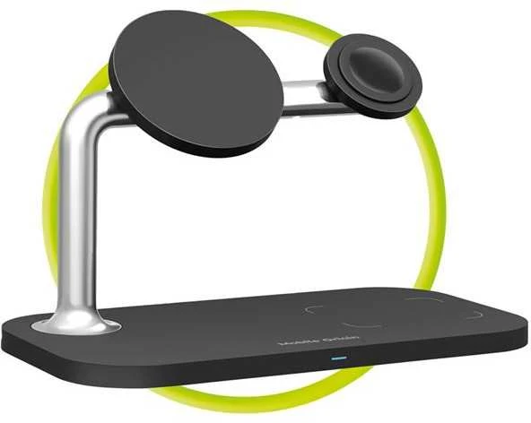 Mobile Origin 3in1 Wireless Magnetic Charger MO1, juodas
