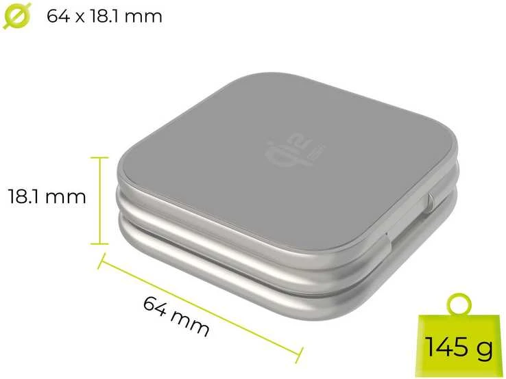 Mobile Origin 3 viename Qi2 25W itin plonas sulankstomas įkroviklis PW36, suderinamas su MagSafe, sidabro spalvos