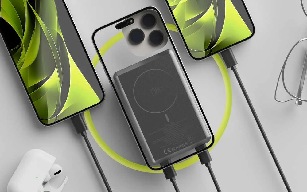 Mobile Origin 30 W PD 20000 mAh aliuminio išorinis akumuliatorius PB14, suderinamas su MagSafe