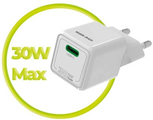 Įkroviklis Mobile Origin 30W Mini Charger PW23 - USB-C