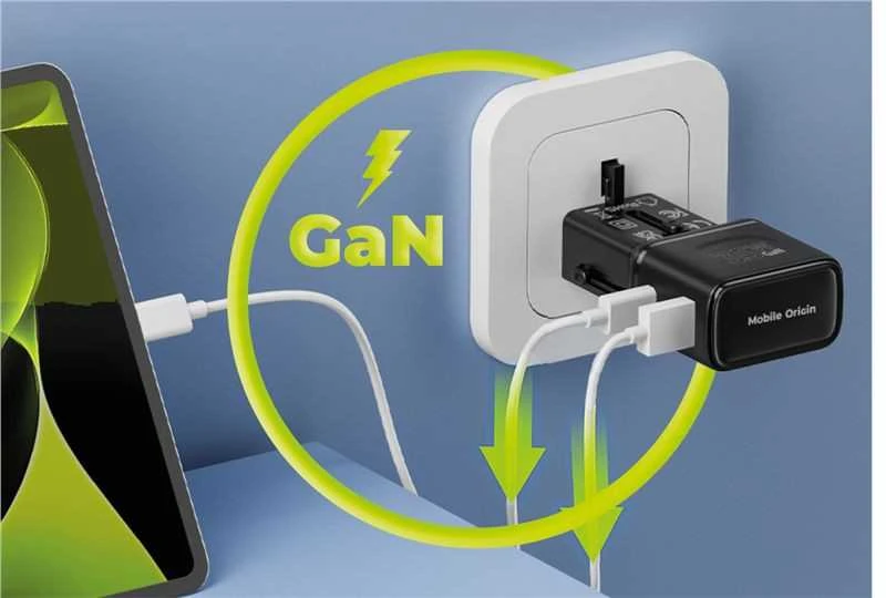 Įkroviklis Mobile Origin 35W Travel Adapteris, EU/US/UK/AU PW25, juodas