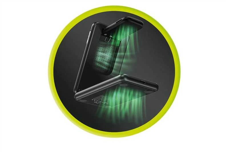 Mobile Origin 3in1 sulankstomas Qi2 įkroviklis PW8, juodas