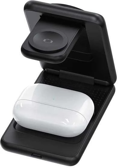 Mobile Origin 3in1 sulankstomas Qi2 įkroviklis PW8, juodas