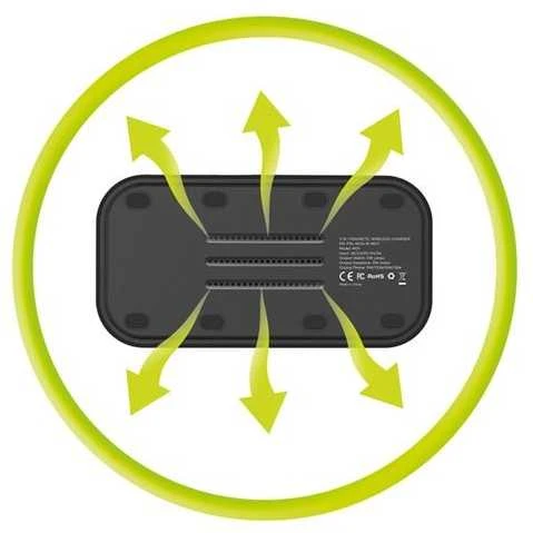 Mobile Origin 3in1 Wireless Magnetic Charger MO1, juodas