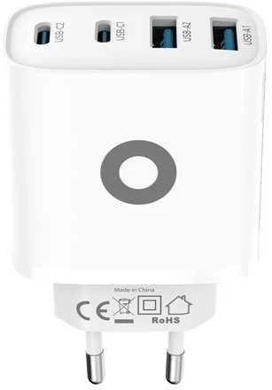 Įkroviklis Mobile Origin 40W GaN sieninis įkroviklis PW22 - 2x USB-C + 2x USB-A