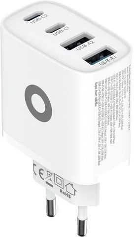 Įkroviklis Mobile Origin 40W GaN sieninis įkroviklis PW22 - 2x USB-C + 2x USB-A