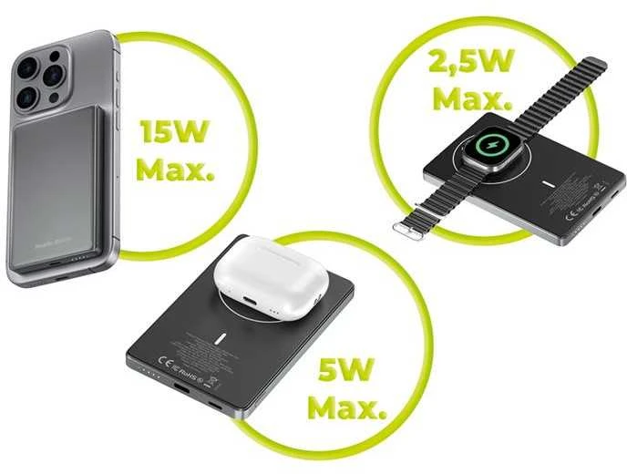 Mobile Origin 5000mAh 3in1 Metal Slim PowerBank PB4