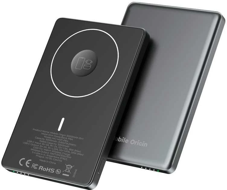 Mobile Origin 5000mAh 3in1 Metal Slim PowerBank PB4