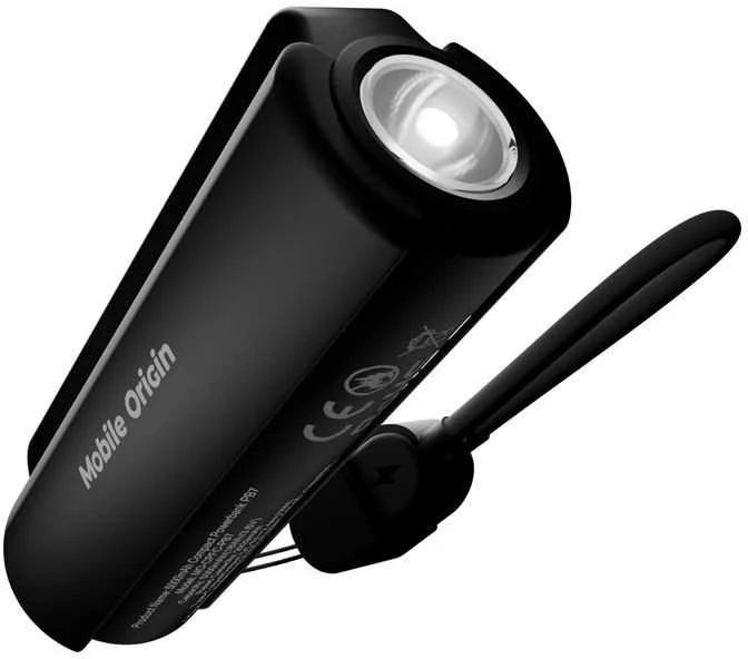 „Mobile Origin“ 5000 mAh kompaktiška „PowerBank PB7“ su žibintuvėliu ir USB-C laidu