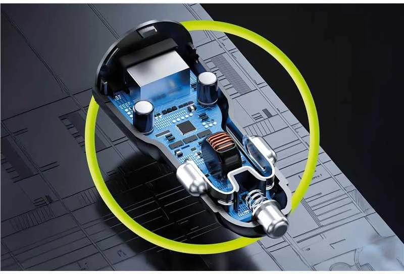 Mobile Origin automobilinis įkroviklis 60 W USB-C ir USB-A