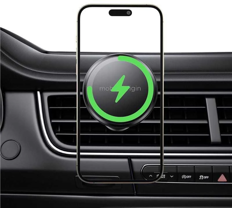 Automobilinis laikiklis „Mobile Origin“ belaidis automobilinis įkroviklis MO3, suderinamas su „MagSafe“
